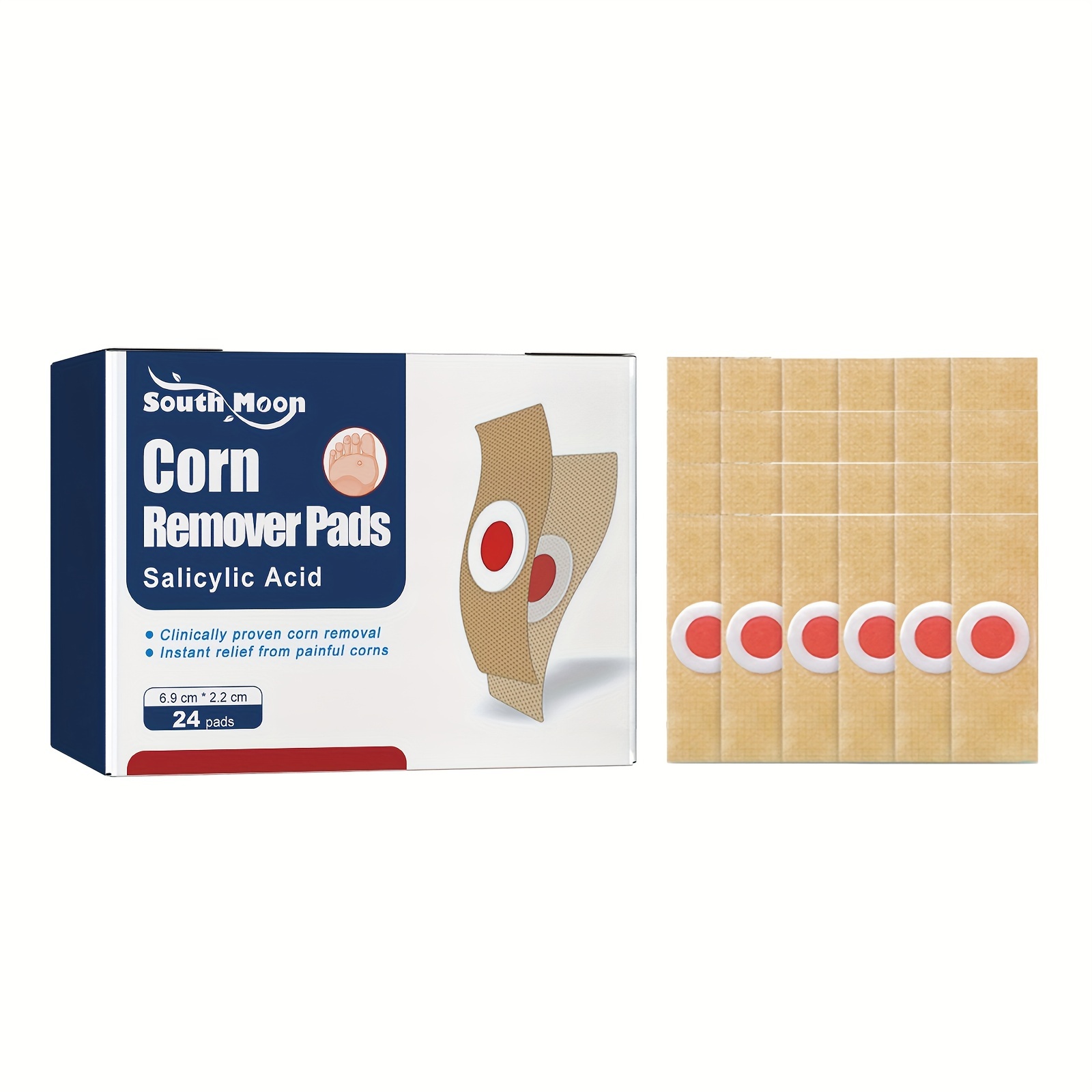 6/48Pcs Foot Corn Remover Pads Plantar Wart Thorn Plaster Patches Callus  Removal 