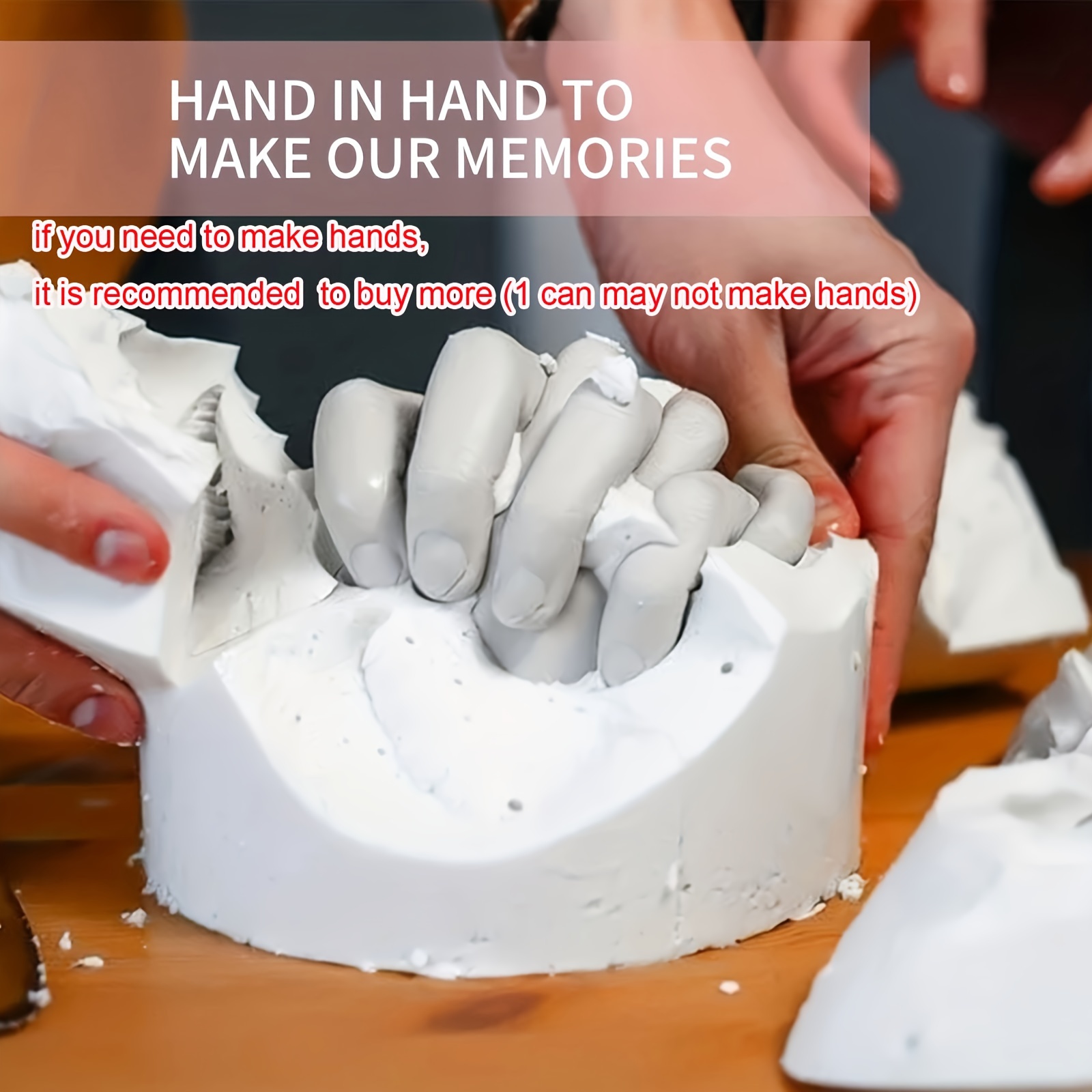 Hand Casting Kit Creative Family Couples Hand Molding Kit For Adults  Keepsake Hand Mold Kit Couples For Holiday Activities