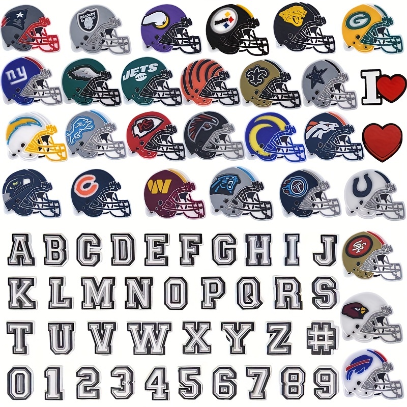 Wholesale Sports Team Croc Charms nfl Shoe Charms for Croc shoe