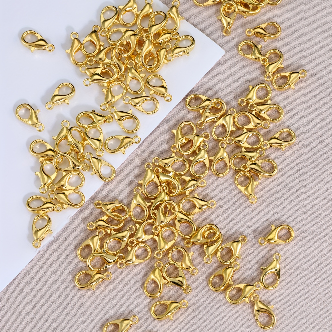 Lobster Claw Clasp 14x7mm Gold Plated (10-Pcs)