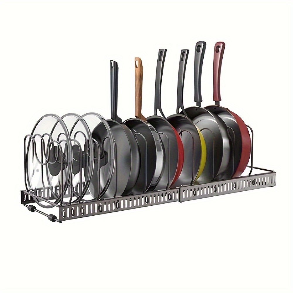 Pot Rack Organizer Telescopic Pots And Pans Organizer For - Temu