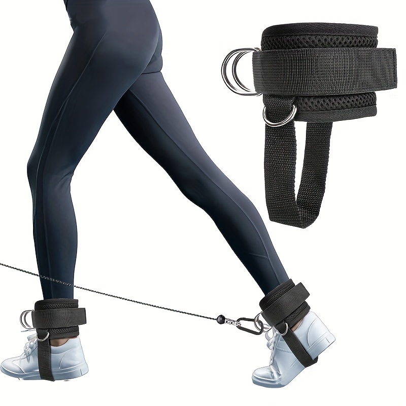 Ankle Straps Cable Machine Padded Ankle Cuffs Body Exercise - Temu