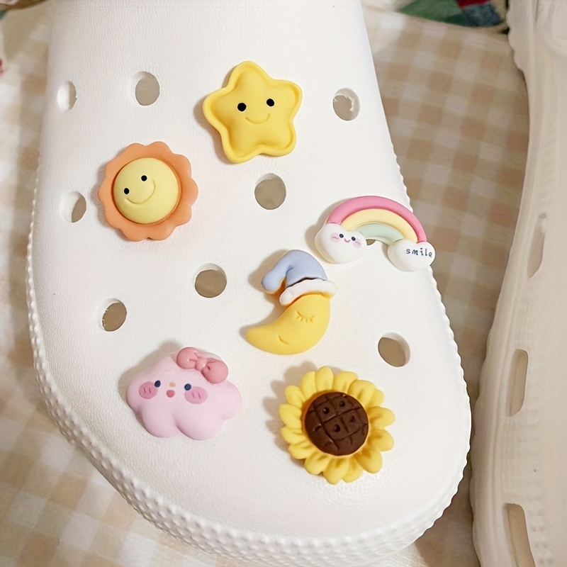 Cute Cartoon Hole Shoes Charm Croc Shoe Charm Decorative Clog Shoe