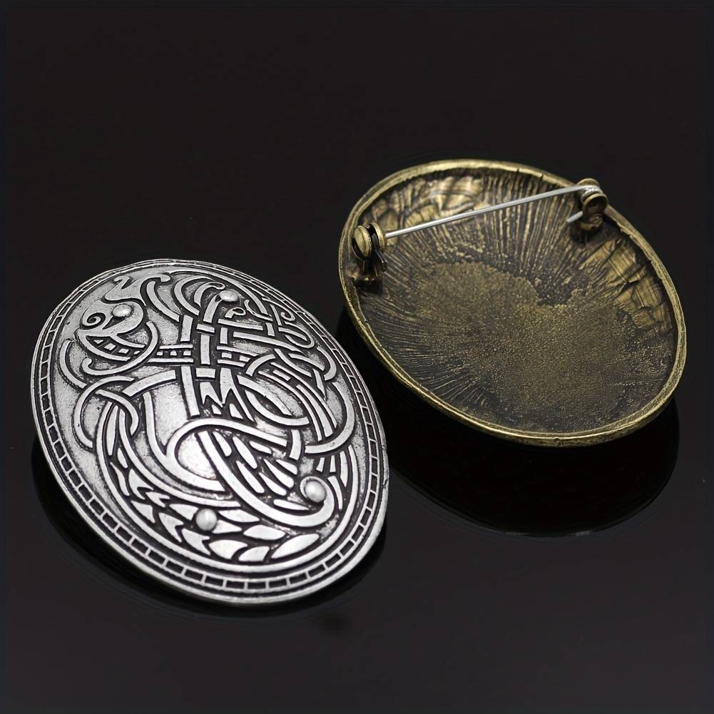 Bronze Viking Brooch Cloak Pin Medieval Jewelry Brooch For - Temu
