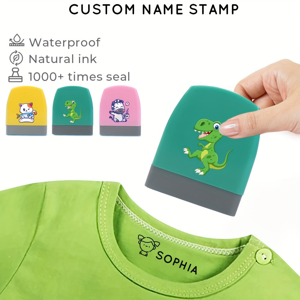 Sello Personalizado con Nombre, Para Marcar Ropa de Niños, Marcador  Personalizable Infantil para Textil