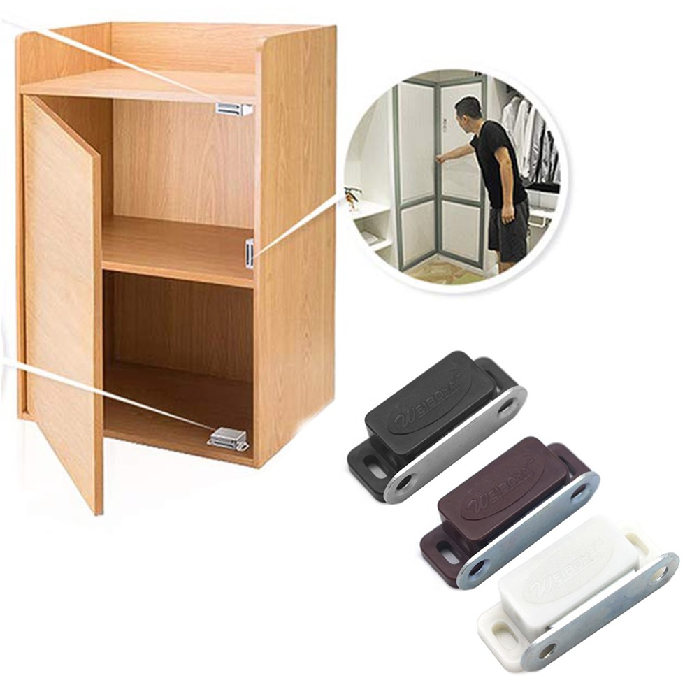 Imán de cierre de puerta ultra fino y fuerte para puerta de gabinete  magnético, accesorios de bloqueo con tornillos para muebles del hogar,  armario