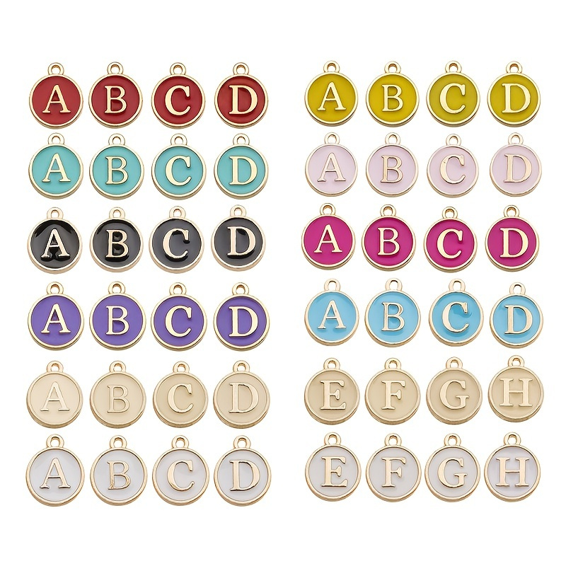 Mandala Crafts Capital Letter Charms for Jewelry Making - Gold Alphabet  Charms Letters for Jewelry Making - AZ Letter Charms Initial Charms for