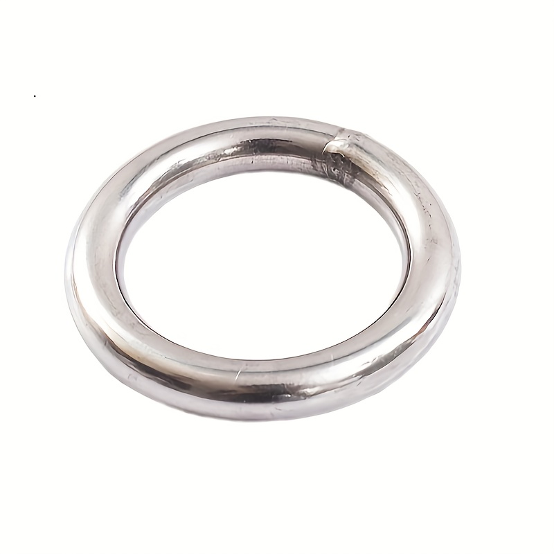2 Pcs Metal O Rings 6 Inch Heavy Duty 304 Stainless Steel Welded O Ring  Multi-Purpose O-Ring for Macrame, DIY Crafts, Hardware, Bags, Camping Belt