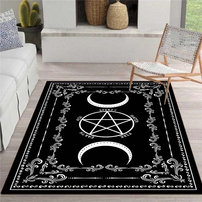 Moon Star Alchemy Magical Floor Mat Home Office Indoor Welcome Doormat  Anti-Slip Kitchen Bathroom Entrance Mat Rug Carpet