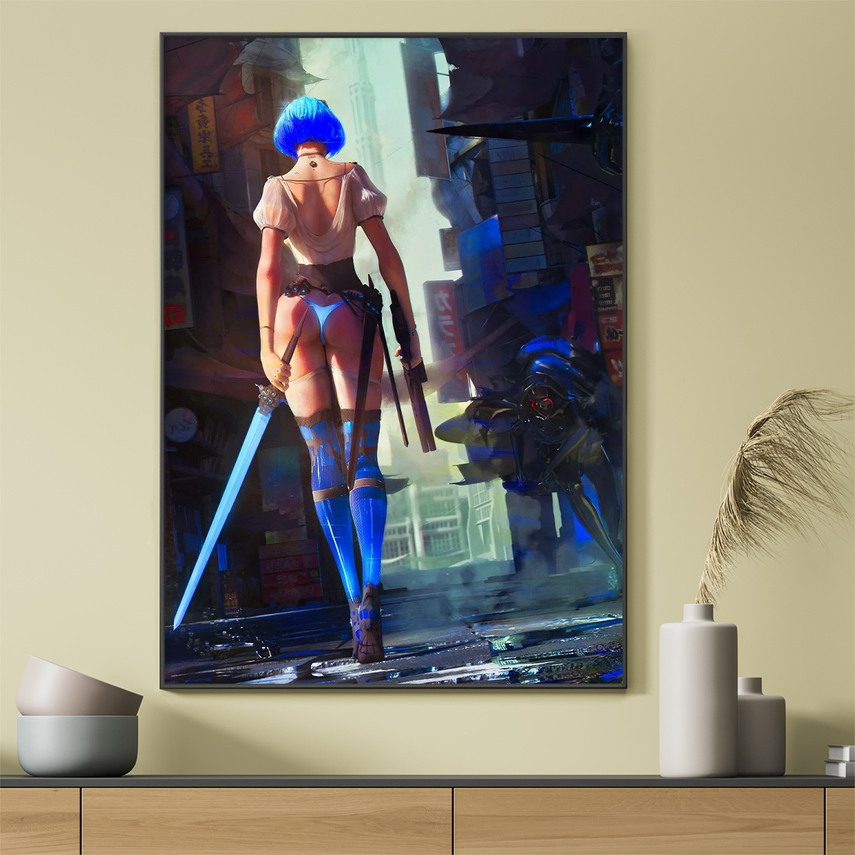 Ahsoka Tano Star Wars Wall Poster Lingerie Hot Girl Picture Art Print