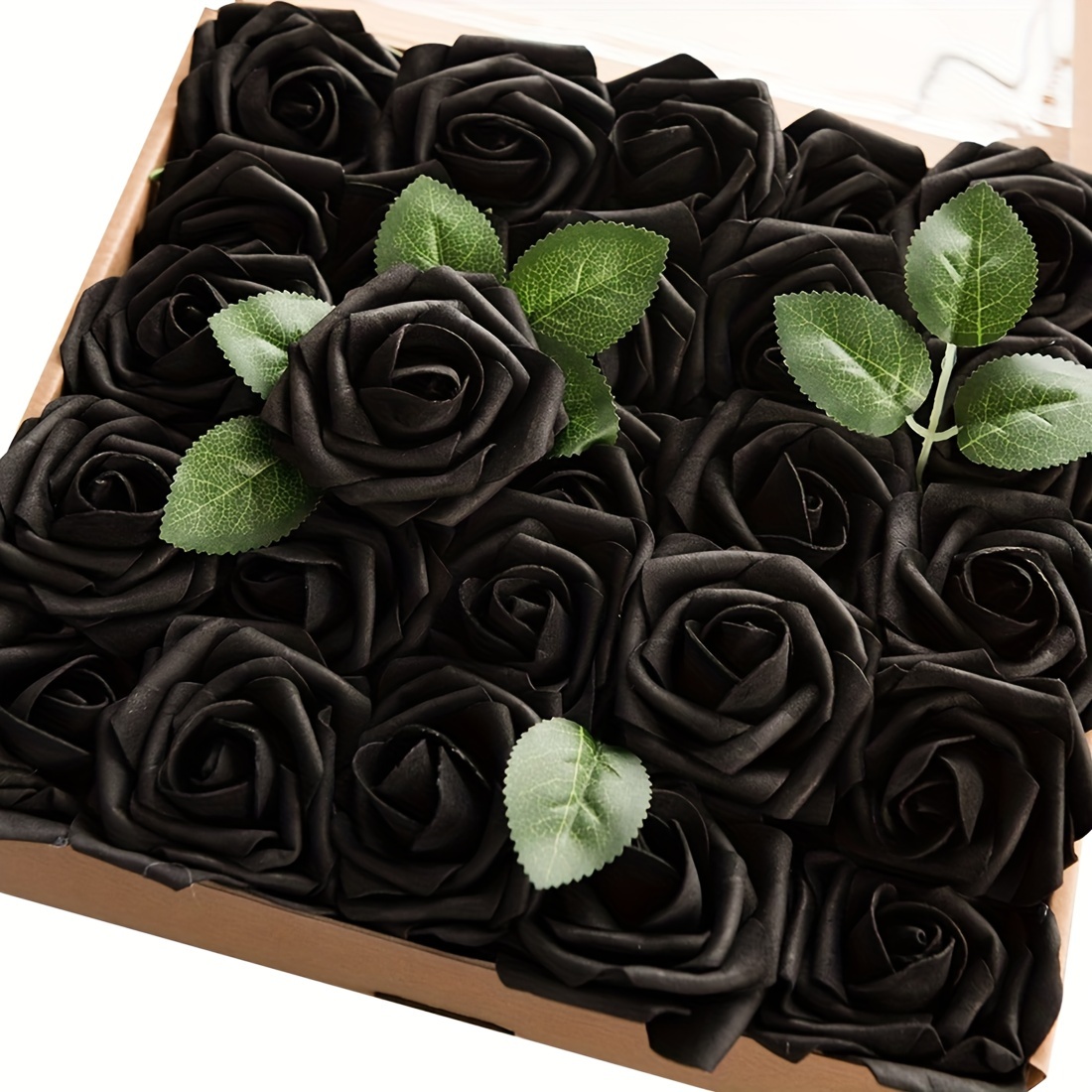 Boîte décorative Black Rose Pièce unique de décoration en bois et
