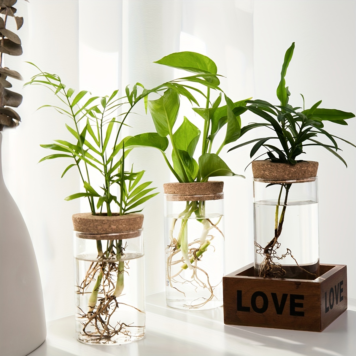Pot de fleurs en résine hydroponique pour chat, Arrangement de fleurs pour  chaton, plantes vertes décoratives - AliExpress