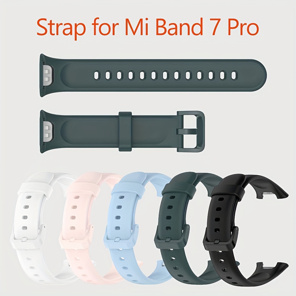 Silicone Strap for Huawei Band 7 Strap Accessories Smart Replacement  Watchband Wristband Correa Bracelet for Huawei Hornor Band 7 -Orange peel