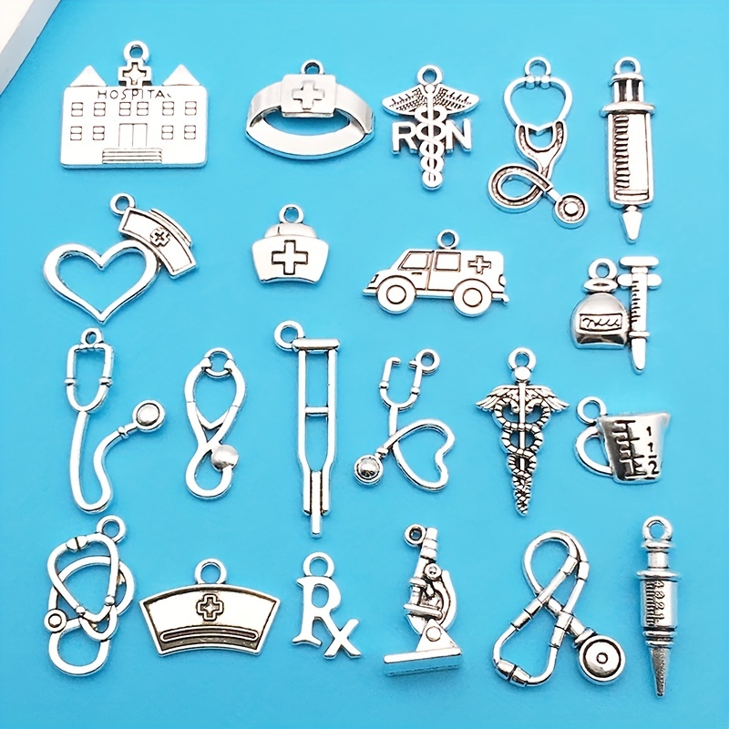 Lot Zinc Alloy Charms Antique Silver Color Cheerleading - Temu