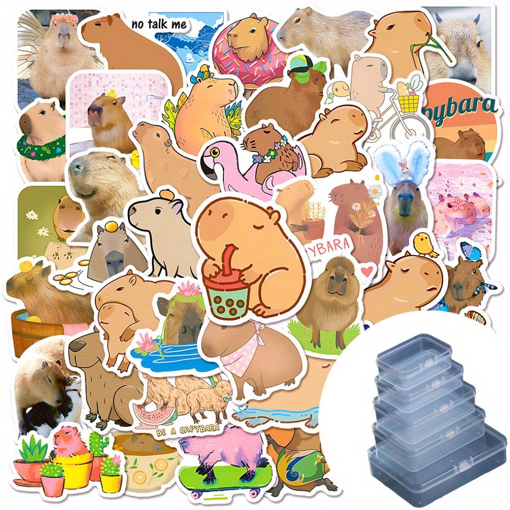 Capybara crocodile Design' Sticker
