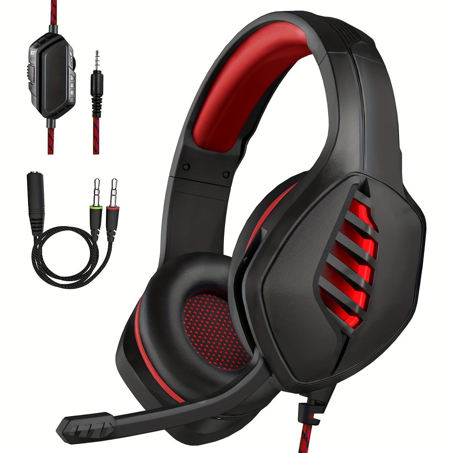  NUBWO G06 Dual Wireless Gaming Headset with Microphone for PS5,  PS4, PC, Mobile, Switch: 2.4GHz Wireless + Bluetooth - 100 Hr Battery -  50mm Drivers - Orange : Video Games