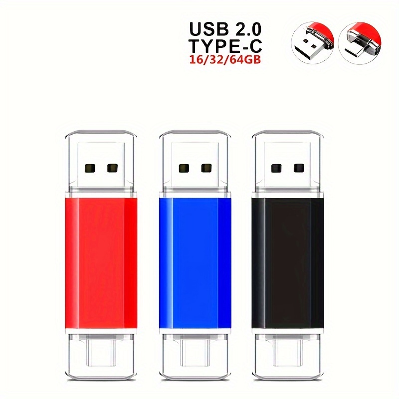 Clé USB 64Go 3en1 OTG 3.0 IOS Android, PC, Mac, Linux