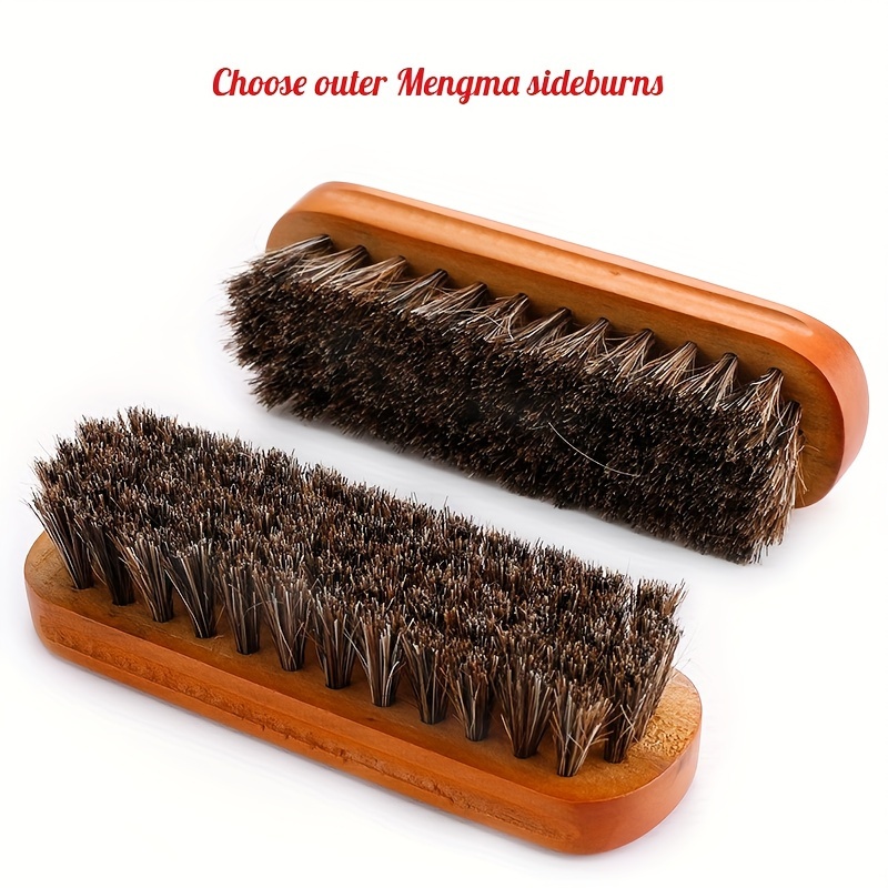 Leather Pig Hair Soft Brush Cleaning Brush Shoe Oil Brush Multi