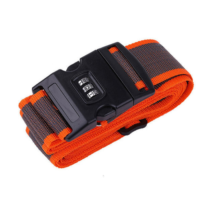 2 Pcs Luggage Suitcase Straps Set,travel Accessories Thickened Luggage Belt  With Quick Release Buckle,adjustable Orange Travel Luggage Straps For Suit