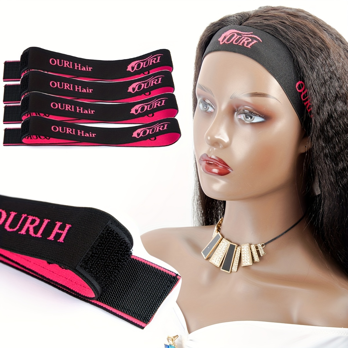 Headband For Closure Frontal Wigs Adjustable Elastic Lace - Temu