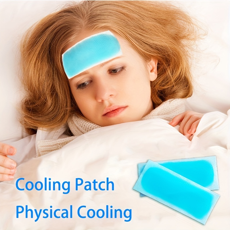 Fever Cooling Patch and Detector for Kids - 10 Pack - Cooling Pad Reduces  Fever - Detects Temperature and Changes Color - Soothes Baby Fever, Reduces