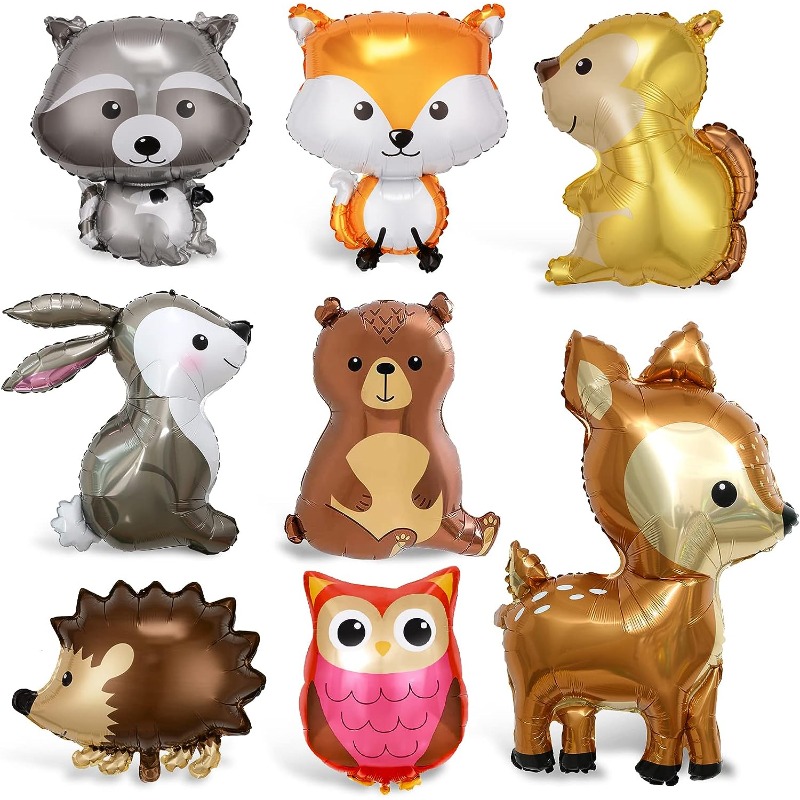 Woodland Animal Balloon - Temu