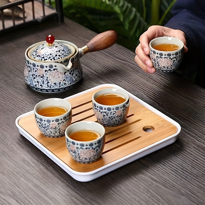 Home kitchen ceramic teapot Japanese-style gift filter tea set one pot two  cups home cute fun lucky cat tea set gift - AliExpress
