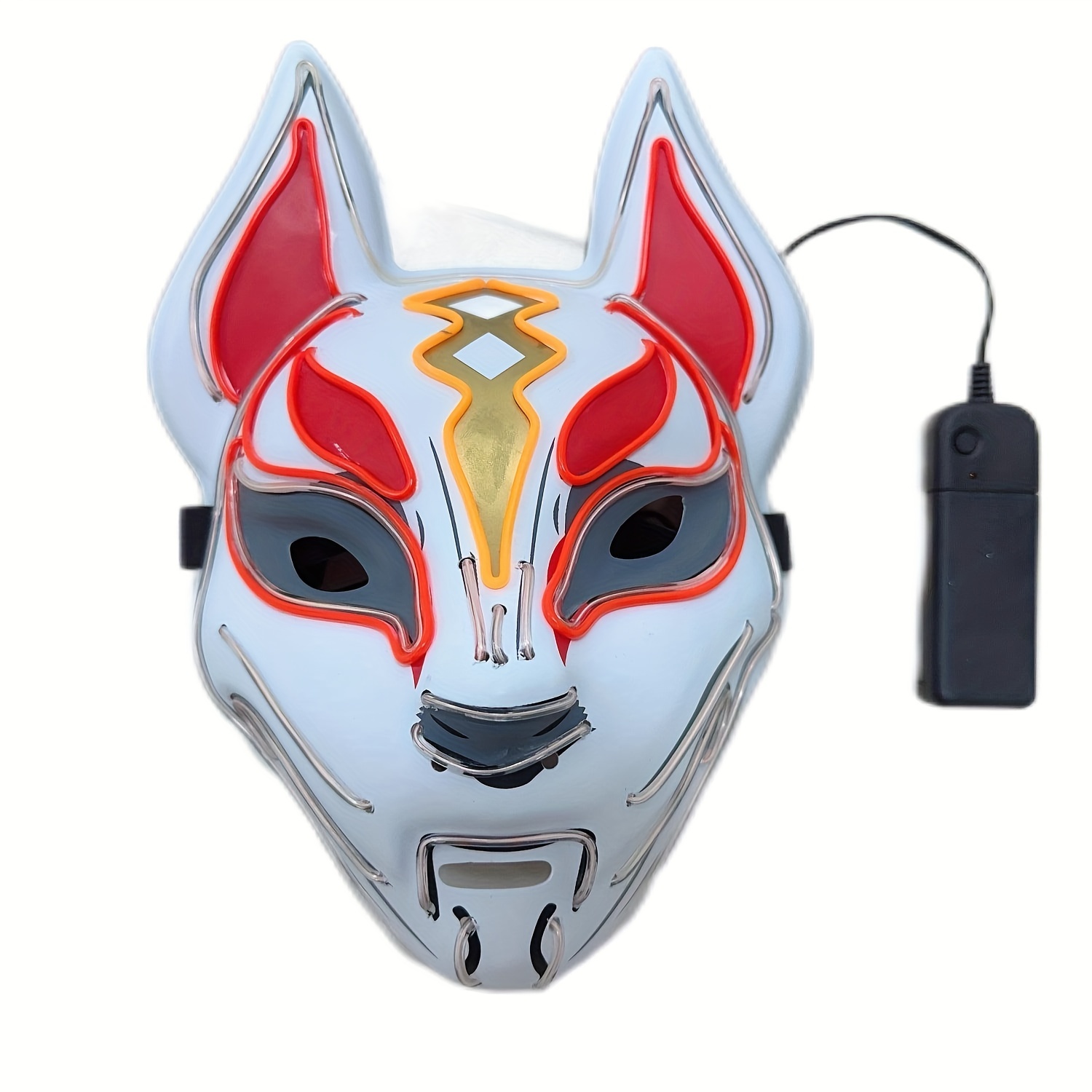 Fox Mask Japanese Anime Props Decoration Firework Festival - Temu