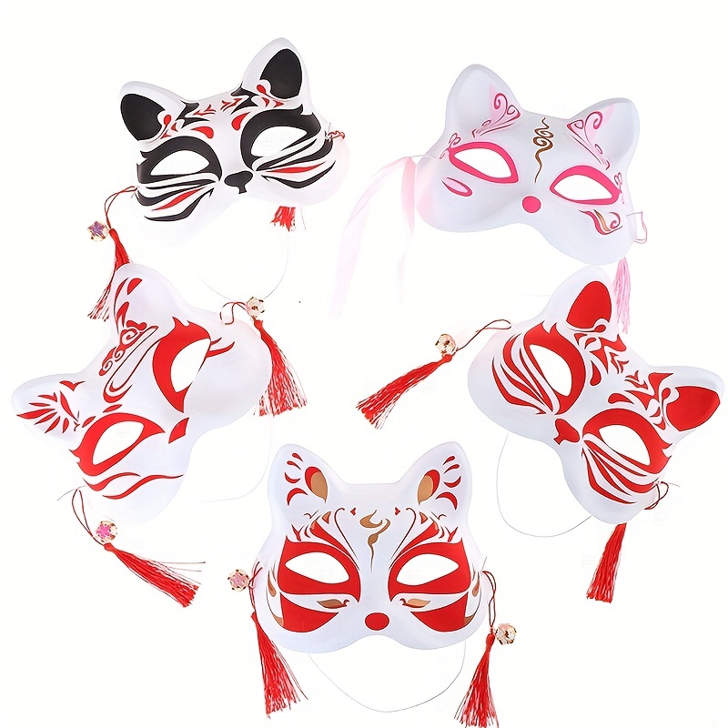 1pc, Mezza Maschera Di Gatto Volpe, Accessori Per Spettacoli, Maschera Per  Il Viso, Maschera Per Il Cosplay, Maschera Per Feste, Accessori Per Il