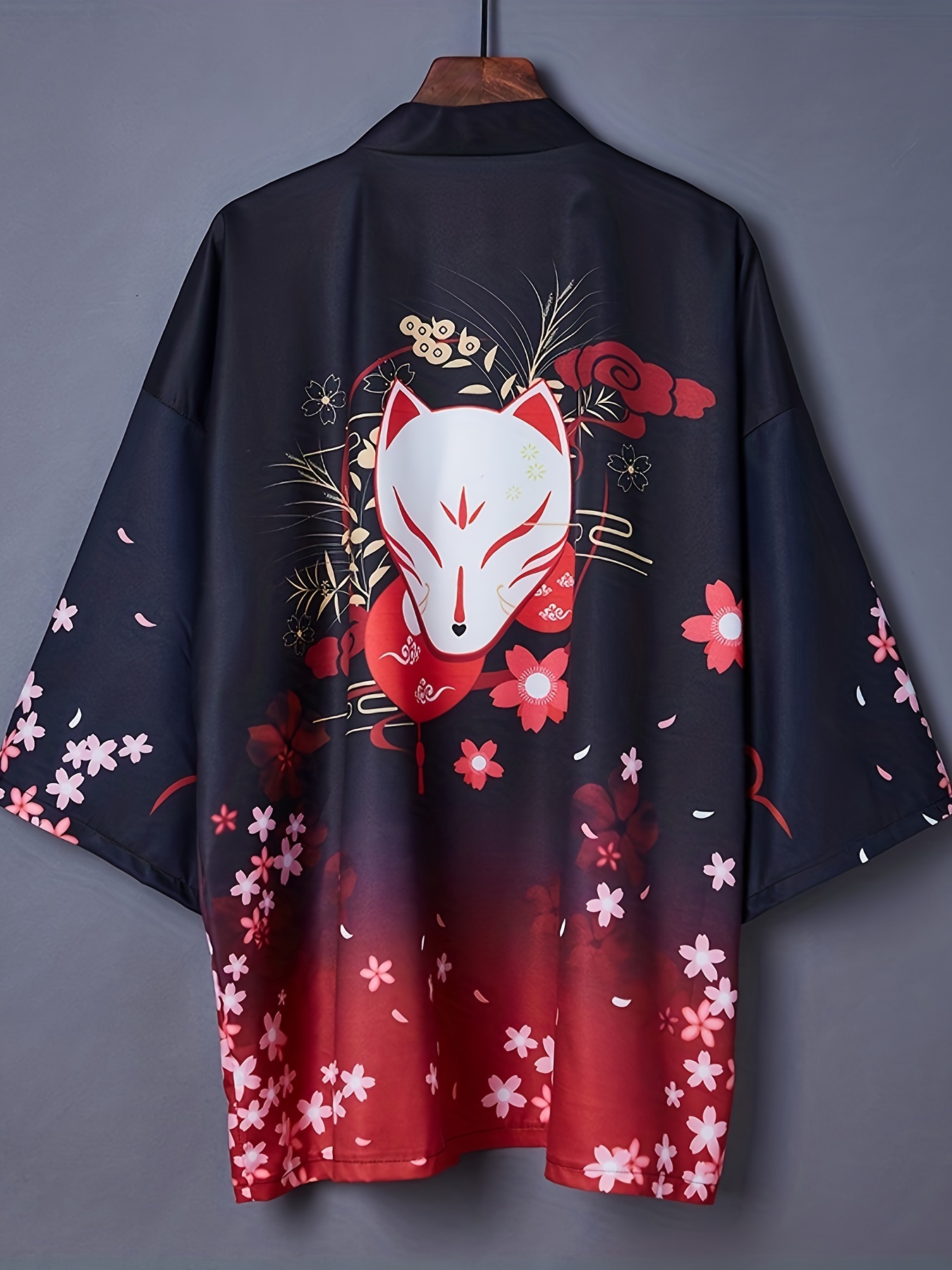 Per bambini Rosso Crane Stampato Yukata Tradizionale Giapponese Kimono  Dress Per Le Ragazze A Maniche Lunghe