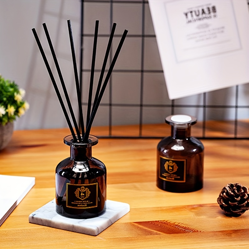 20 Set Reed Diffuser Bottle Empty Fragrance Glass Diffuser Bottles  Refillable Diffuser Bottles Set with Wooden Caps and Rattan Sticks 50ml 1.7  Oz