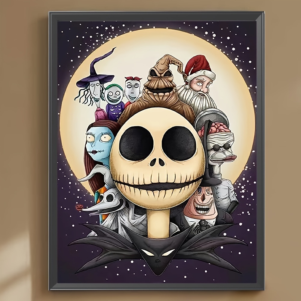 DIY Diamond Painting Jack and Sally Halloween 12x16Inch, Full