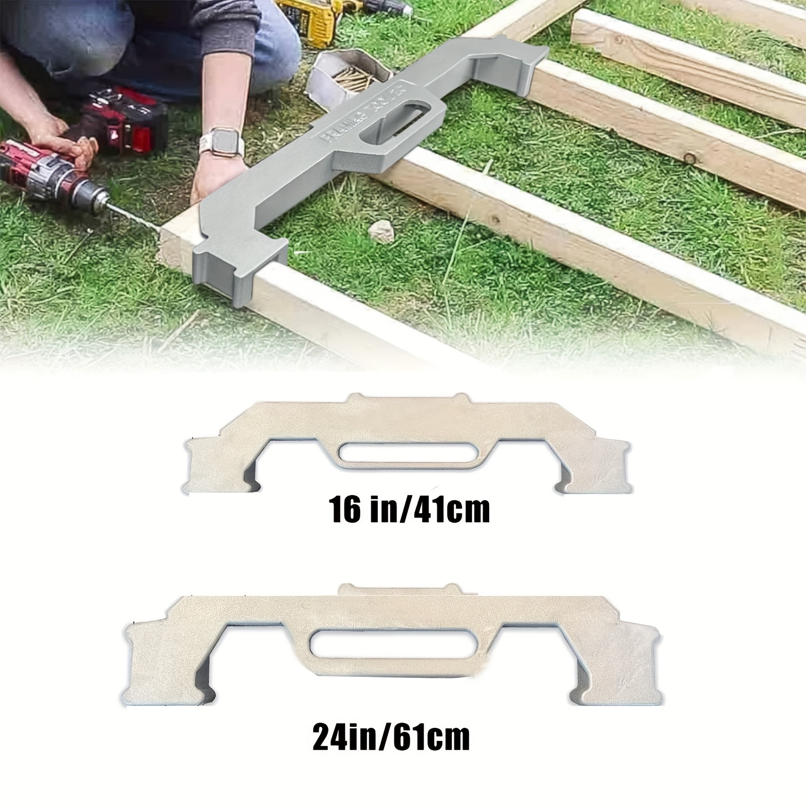 Framing Tools, On-Center Stud Layout Tool, Precision Wall Stud Framing  Tool,100% Cast Aluminum Framing Tools, Measurement Jig Tool For Walls,  Roofs, F