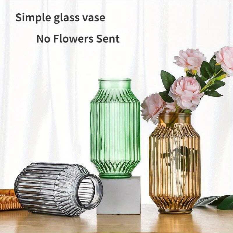 Vaso moderno in vetro contenitore per fiori in vetro per camera da letto in