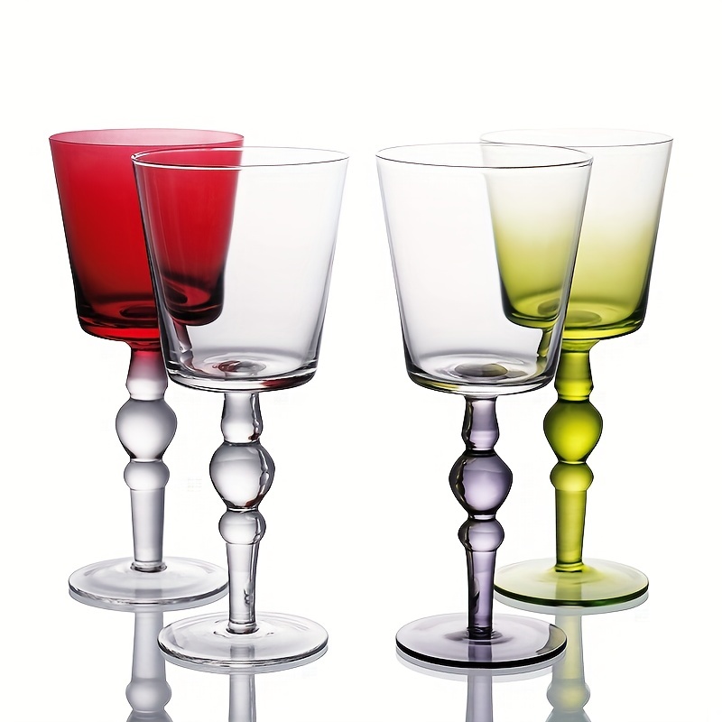 Heavy Duty Wine Glass, Champagne Glass With Dinosaur Stem, Crystal Burgundy  Goblet, For Whisky, Cocktail, For Bar, Pub, Club, Restaurant And Home Use,  Drinkware - Temu