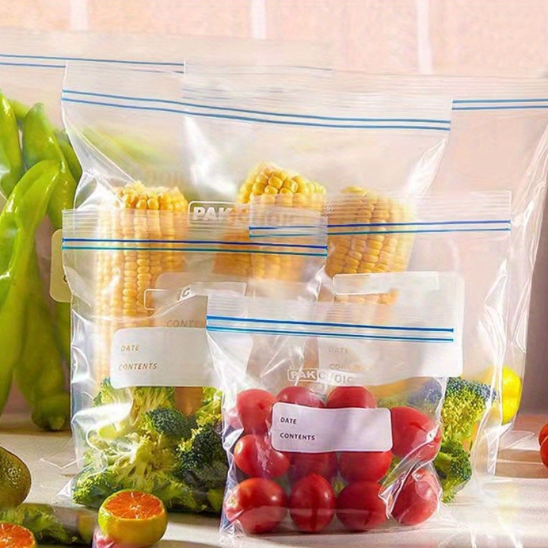 Sac ziplock épaissi spécial pour réfrigérateur, sac de conservation frais,  scellé, transparent, ménage, fruits et légumes
