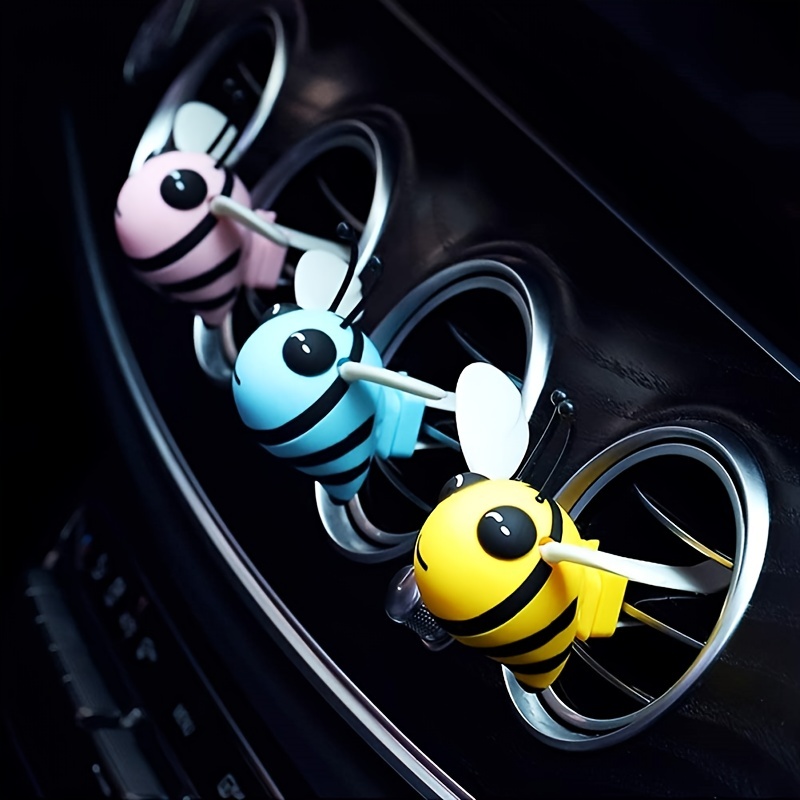 Bling Bee Car Air Fresheners Vent Clips Pearl Diamond Bee Air Freshener  Vent Clip Cute Car Interior Decoration Sparkly Bling Car Accessories for  Women (1 PCS) 