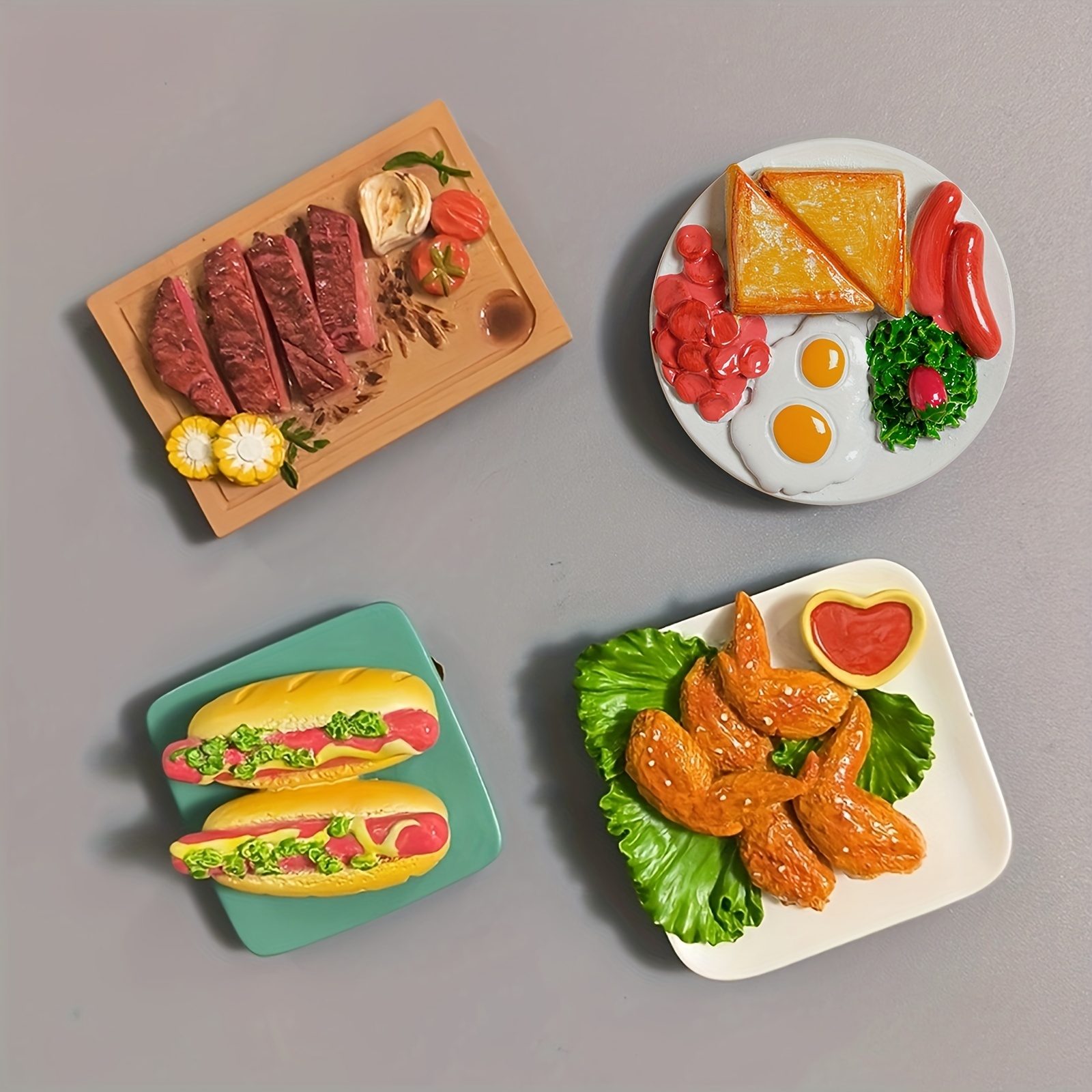 Refrigerator Magnets Food - Temu