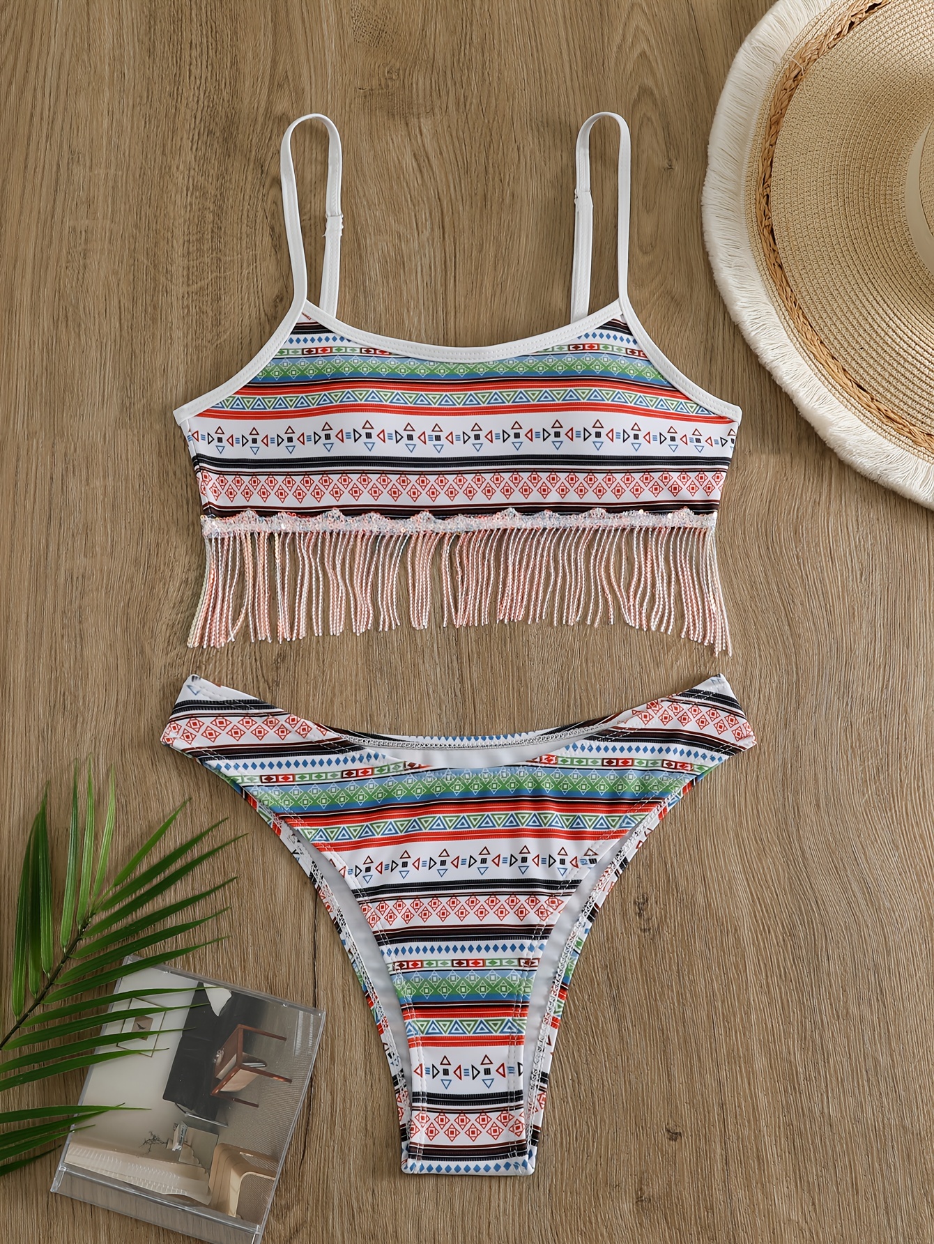 Fringe top two hot sale piece swimsuit