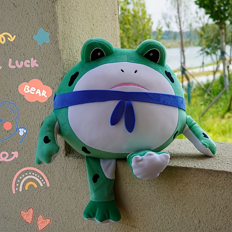 5 91inch Cute Big Eyed Frog Plush Toy Kawaii Cartoon Animal - Temu Australia