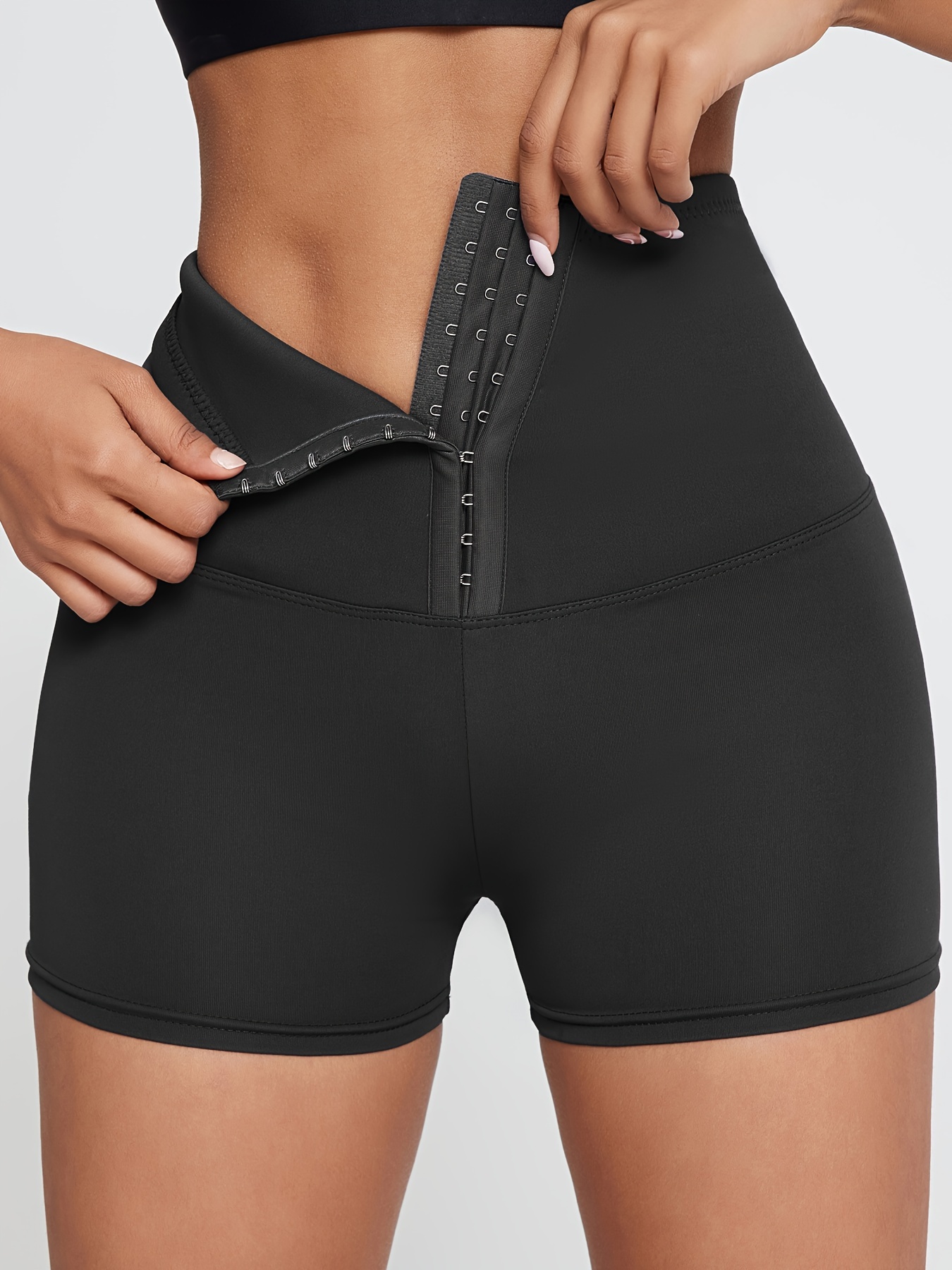 Seamless Solid Shaping Shorts Tummy Control Butt Lifting - Temu