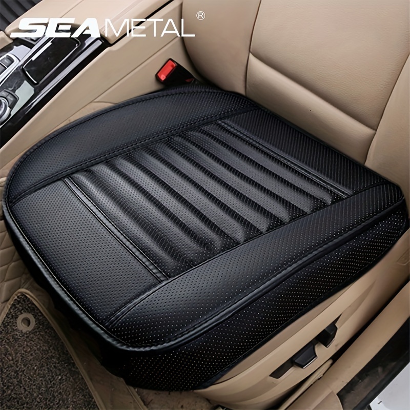 Leather Car Seat Cushion, Heightening Car Seat Cushions, Comfortable Memory  Foam Driver Seat Cushion For Sciatica & Lower Back Pain Relief - Temu