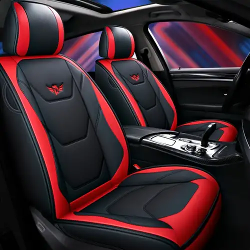 OTOEZ Car Seat Covers Luxury Leather 5-Seats Full Set Protector Universal  for Auto Sedan SUV