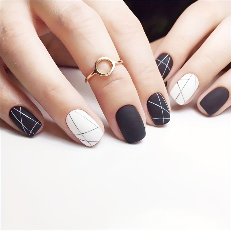 Alloy Geometric Nail Rings Hand Decoration Joints - Temu