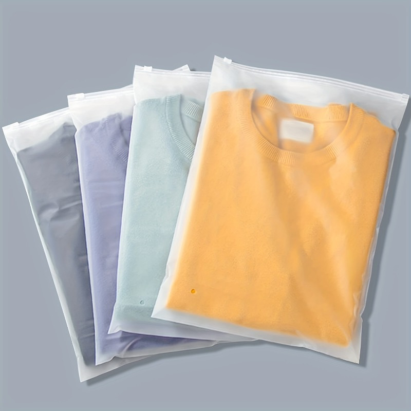 Paquete de 100 bolsas de ropa transparentes para ropa a prueba de polvo,  para colgar ropa, traje, chaqueta, cubierta para tintorería, almacenamiento