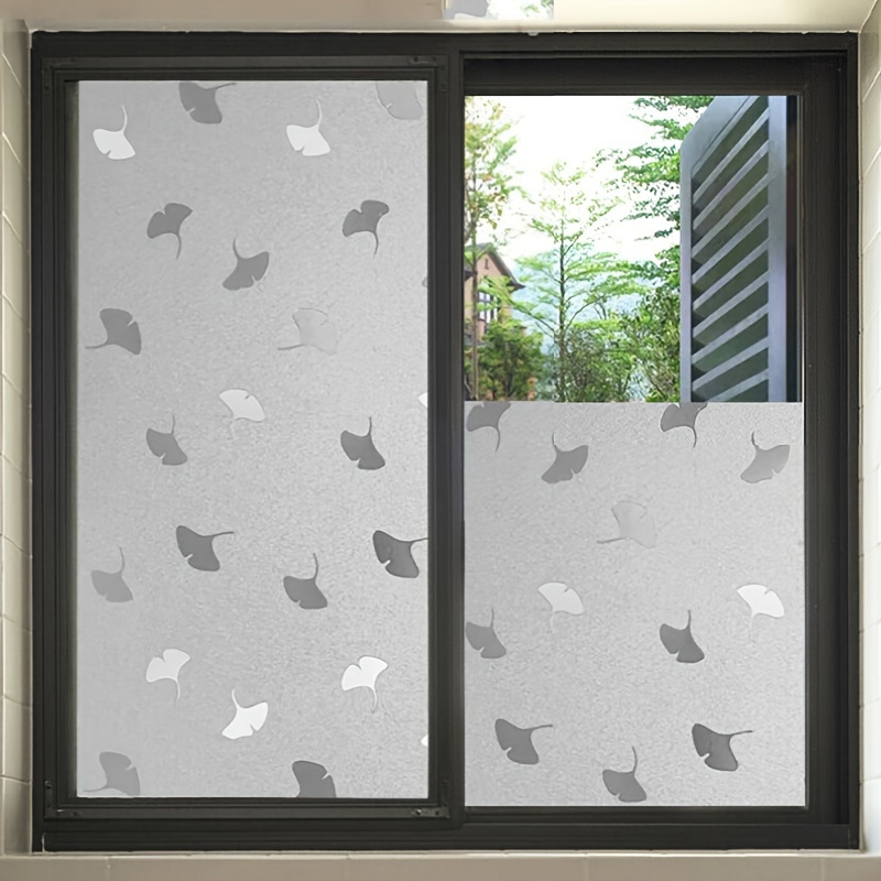 Privacidad Película de ventana Opaco no adhesivo Frosted Bird Window  Sticker Vinilo Decorativo Película de vidrio estática Pegada para la  oficina en casa -  México
