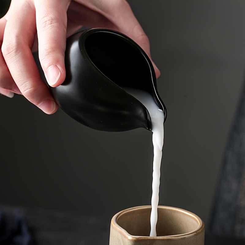Ceramic Milk Jug Cow Coffee Cup Sauce Gravy Dispenser Frothing