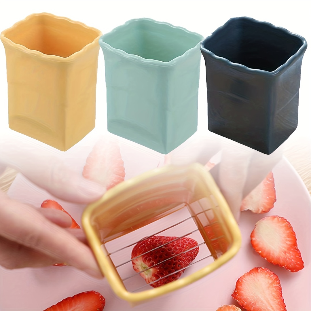 Fruit Slicer For Kitchen 6 Pcs Portable Cup Slicer Reusable