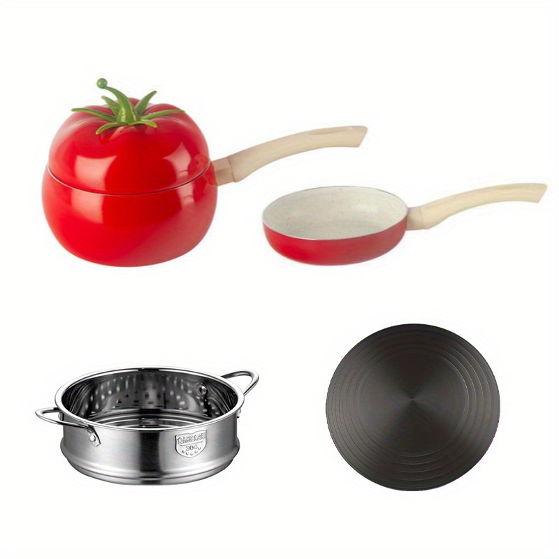 Fruit Tomato Shape Frying Pan Cooking Pot Saucepan Nonstick - Temu