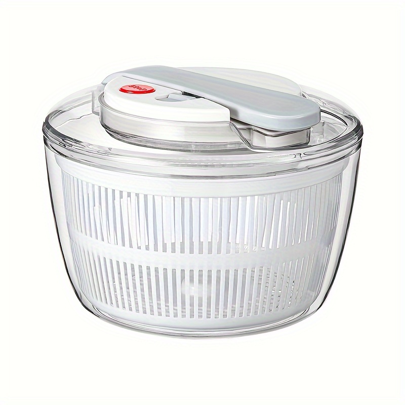 Compra Centrifugadora de ensalada, 4 l, centrifugadora eléctrica para  ensaladas, setas, para ensalada, con tapa, para frutas, verduras,  ensaladas, verduras, secadora recargable por USB, con botella de 350 ml en